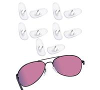 LenzReborn 5 paia di naselli di ricambio per occhiali da sole RayBan RB3025 3026 3030 3211 3362 3445, Trasparente, Taglia unica