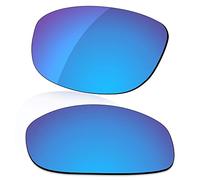 LenzReborn Lente di ricambio polarizzata per occhiali da sole Bolle Anaconda 10338-64mm - Altre opzioni, Blu ghiaccio - Polarizzato a specchio, Taglia unica