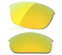 LenzReborn Lente polarizzata di ricambio per occhiali da sole Oakley Bottle Rocket OO9164 - Altre opzioni, Giallo dorato - Polarizzato a specchio, Taglia unica