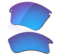 LenzReborn Lenti polarizzate di ricambio per occhiali da sole Oakley Fast Jacket XL OO9156 - Altre opzioni, Blu ghiaccio - Polarizzato a specchio, Taglia unica