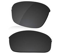 LenzReborn Polarized Lens Replacement for Oakley Half Wire 2.0 Sunglass - Dark Black - Polarized
