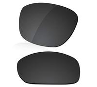 LenzReborn Polarized Lens Replacement for Oakley Ten X OO9128 Sunglass - Dark Black - Polarized