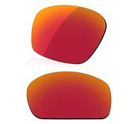 LenzReborn Sostituzione Lente Polarizzata Compatibile con Ray-Ban RB4179-62 Lite withce Occhiali da Sole - Più opzioni, Rosso Fuoco - Specchio Polarizzato, Taglia unica
