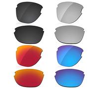 LenzReborn Sostituzione Lente Polarizzata Per Occhiali Da Sole Oakley Frogskins Lite OO9374 - Più opzioni, nero scuro + grigio argento + rosso fuoco + blu ghiaccio, Taglia unica