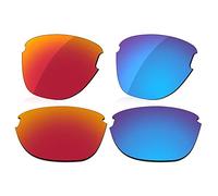 LenzReborn Sostituzione Lente Polarizzata Per Occhiali Da Sole Oakley Frogskins Lite OO9374 - Più opzioni, Rosso fuoco + blu ghiaccio., Taglia unica