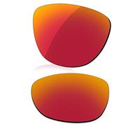 LenzReborn Sostituzione Lente Polarizzata per Occhiali Da Sole Oakley Frogskins OO9013 - Più opzioni, Rosso Fuoco - Specchio Polarizzato, Taglia unica