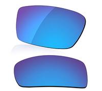 LenzReborn Sostituzione Lente Polarizzata per Occhiali Da Sole Oakley Gascan OO9014 - Più opzioni, Blu ghiaccio - Polarizzato a specchio, Taglia unica