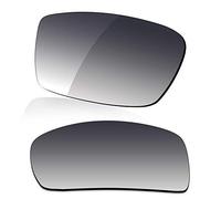 LenzReborn Sostituzione Lente Polarizzata per Occhiali Da Sole Oakley Gascan OO9014 - Più opzioni, Gradient Grey - Polarizzato, Taglia unica
