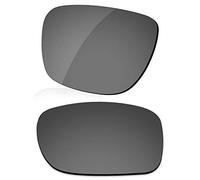LenzReborn Sostituzione Lente Polarizzata Per Occhiali Da Sole Oakley Holbrook Mix OO9384 - Altre opzioni, Nero brillante - Polarizzato a specchio, Taglia unica