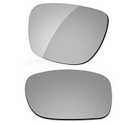 LenzReborn Sostituzione Lente Polarizzata per Occhiali Da Sole Oakley Holbrook OO9102 - Più opzioni, Grigio argento - Polarizzato a specchio, Taglia unica