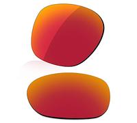 LenzReborn Sostituzione Lente Polarizzata per Occhiali Da Sole Oakley Manorburn OO9479-56mm - Altre opzioni, Rosso Fuoco - Specchio Polarizzato, Taglia unica