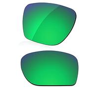LenzReborn Sostituzione Lente Polarizzata Per Occhiali Da Sole Oakley Sylas OO9448 - Più opzioni, Verde prato - Polarizzato a specchio, Taglia unica