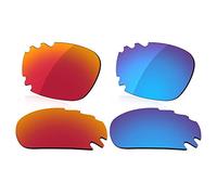 LenzReborn Sostituzione Lenti Polarizzate per Occhiali Da Sole Oakley Jawbone Vented - Più opzioni, Rosso fuoco + blu ghiaccio., Taglia unica