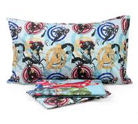 Lenzuola Avengers singolo completo letto Marvel una piazza puro cotone 100%