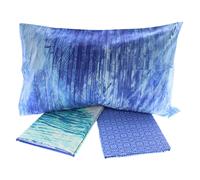 Lenzuola Bassetti matrimoniale piazza e mezza Top Pop blu puro cotone 100%