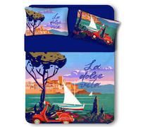 Lenzuola Biancaluna Matrimoniale Miss Terry Completo letto digitale Puro cotone