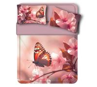 Lenzuola Biancaluna Matrimoniale Miss Terry Completo letto digitale Puro cotone