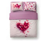 Lenzuola Biancaluna Matrimoniale Miss Terry Completo letto digitale Puro cotone