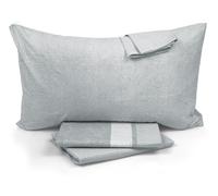 Lenzuola Caleffi Nevada Grigio matrimoniale Completo letto 100% puro cotone