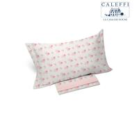 Completo Lenzuola Caleffi Singola Belfiore Tortora Puro Cotone