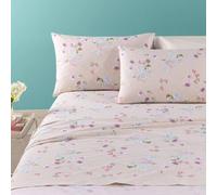 Lenzuola Caleffi Singola Damasco Beige Puro Cotone Completo