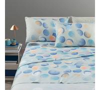 Lenzuola Caleffi Singola Major Blu Puro Cotone