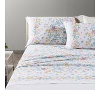 Caleffi Completo Lenzuola In Cotone Provenza Singolo Azzurro Fior Di Cotone