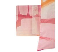 Lenzuola completo in cotone Bassetti Layers rosa multicolor