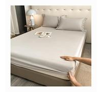 Lenzuola con angoli extra profondi King Size Traspirante Raffreddamento Lusso Facile da pulire Copriletti lavabili Lenzuolo inferiore confortevole premium in microfibra di poliestere (Color : D, Size