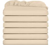 Lenzuola con angoli matrimoniali Utopia Bedding - Confezione da 6 lenzuola sottostanti - Morbida microfibra spazzolata - Tasche profonde - Resist