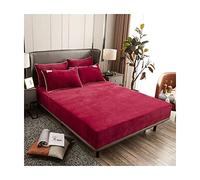 Lenzuola con Angoli, Pahion Milk Fleece Bed Small Single Twin Full Queen Bottom Bed Deep Pockets Bed Linen Adatto a materassi da 25 cm/9,84" 1 Lenzuolo