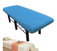 Lenzuola con angoli per lettino da massaggio, copriletto per estetista blu, 5 coperte per lettino da massaggio, lettino da massaggio, lettino da massaggio pieghevole, facile da usare, portatile per