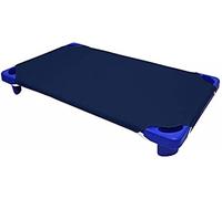 Lenzuola con angoli per lettino per bambini, per asilo nido, scuola materna, misura 4, anelli elastici agli angoli, 100% cotone, morbide lenzuola per la cura del bambino, confezione da 24, blu navy
