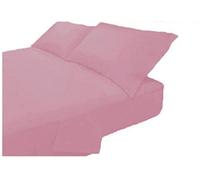 Lenzuola Cotone Puro 100% Matrimoniale Tinta Unita Sotto Sopra 2 Federe Vari Colori Offerta (Rosa Antico, Matrimoniale)