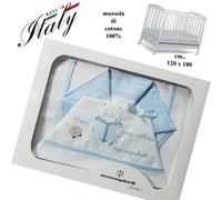 Lenzuola culla/lettino 100% cotone made in Italy 120 X 180 NAZARENO GABRIELLI