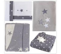 LENZUOLA CULLA STELLA BIANCO/GRIGIO