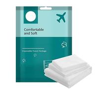 Lenzuola da Viaggio Usa e Getta - Set 3 o 4 Pezzi Queen Size Con Lenzuolo Con Angoli, Federa - Copriletto Portatile per Hotel, Ospedale