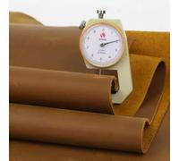 Lenzuola di cuoio, Fai da te in pelle di vacchetta conciata al vegetale 2 mm Crazy Horse giallo marrone diverse misure(20 square feet whole)