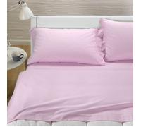Lenzuola di flanella Caleffi in cotone tinta unita Rosa