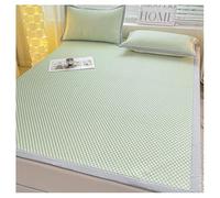 Lenzuola Di Raffreddamento Estivo Con 2 Federe, Topper per Materasso Di Raffreddamento per Letto Singolo, Matrimoniale, Tappetino Portatile Di Raffreddamento per Dormire L(Size:90×200cm,Color:Green-A)