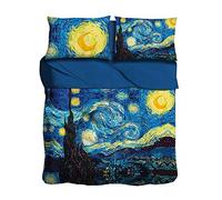 Lenzuola Digitali Copriletto I Love Sleeping La Notte Stellata Stampa 3D Cotone GIOSAL