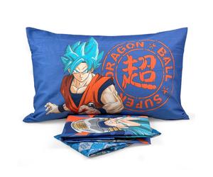 Lenzuola Dragonball singolo Goku Vegeta completo letto una piazza cotone 100%