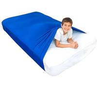 Lenzuola E Coperte A Compressione Sensoriale Elastiche For Bambini Bambine Con Ansia O Difficoltà A Dormire(Blue,(136x147cm/54x58in))