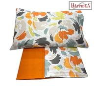 Lenzuola Happidea Lenzuola Matrimoniale Flecken Arancio Made In Italia