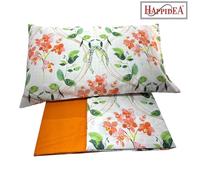 Lenzuola Happidea Lenzuola Matrimoniale Miltonia Arancio Made In Italia