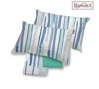 Completo Lenzuola Happidea Lenzuola Matrimoniale Onda Blu Made In Italia