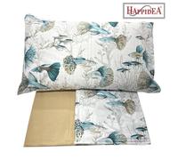 Lenzuola Happidea Lenzuola Matrimoniale Reef Tortora Made In Italia