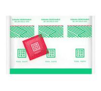 Lenzuola igienica monouso confortex, sacca singola + preservativo fragola confortex