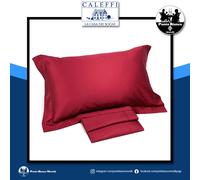 Lenzuola in raso di cotone Caleffi sopra sotto con angoli e federe per cuscini