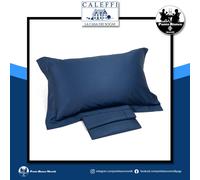 Lenzuola in raso di cotone Caleffi sopra sotto con angoli e federe per cuscini